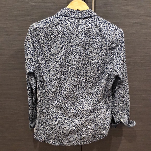 BANANA REPUBLIC GRANT FIT FLORAL BUTTON UP - Picture 4 of 4